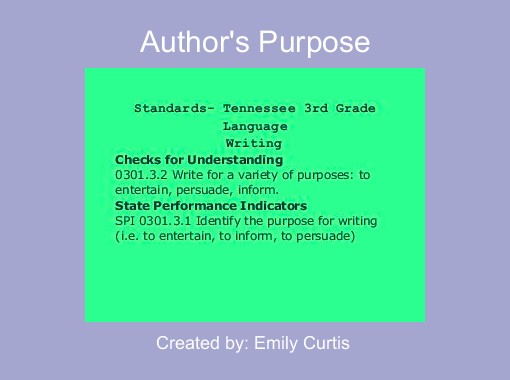 "Author's Purpose" - Free Books & Children's Stories ...