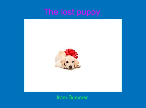 Lost puppy картинка