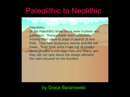 paleolithic trade
