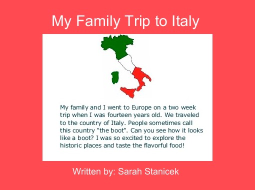 trip to italy holland story