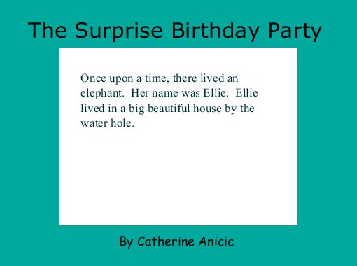 Quot The Surprise Birthday Party Quot Free Books Amp Children S